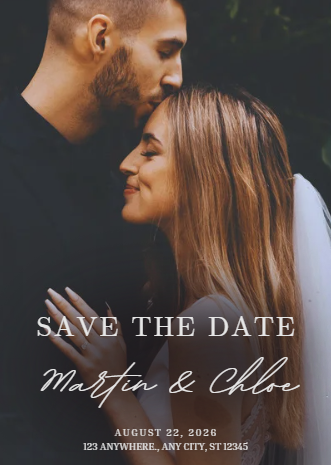 Save The Date Magnets- Flexible Magnets (Pack of 12)