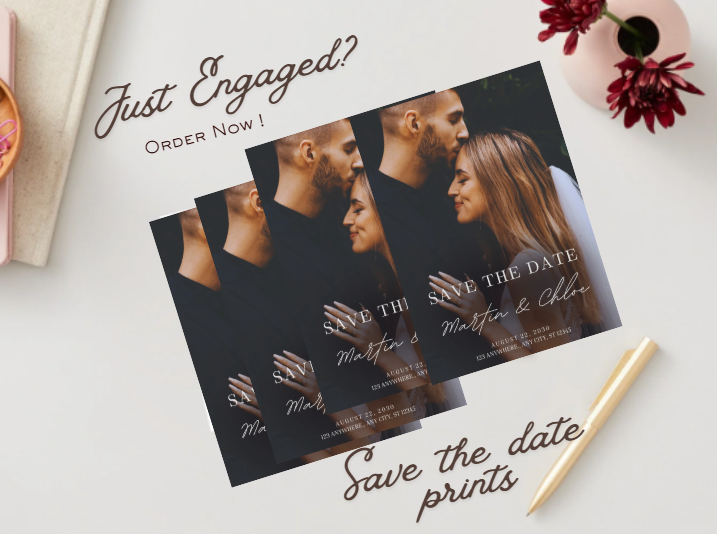 Save The Date Magnets- Flexible Magnets (Pack of 12)